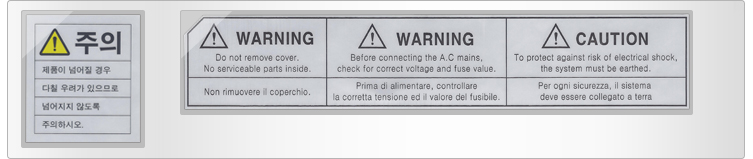 Warning label